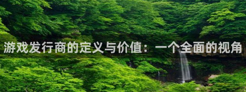 深圳市亿万28科技有限招聘公司：游戏发行商的定义与价值：一个全面的视角